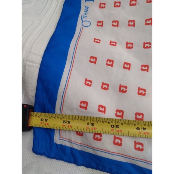 Vintage Queen Elizabeth 2 Cruise Ship Scarf 11" by 53" READ Description - Picture 10 of 11